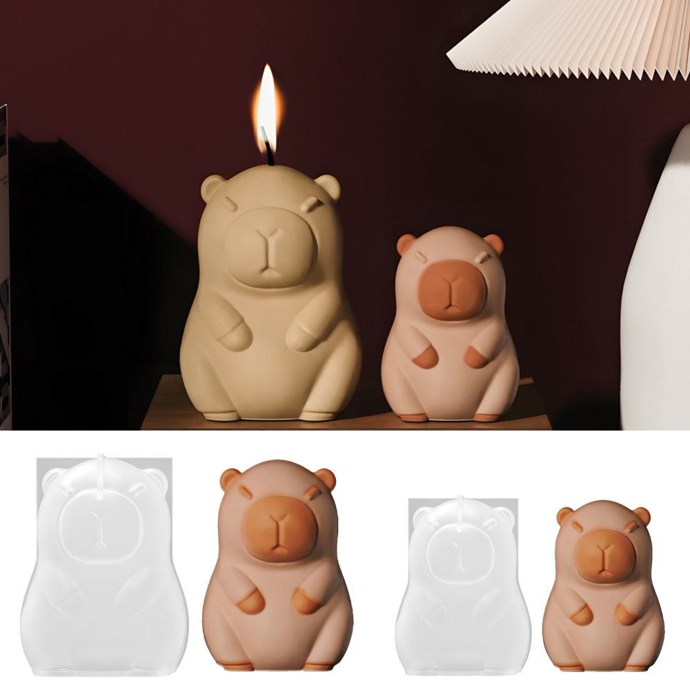 Candle Making Experience - Standing Capybara Scent Candle Silicone Mold