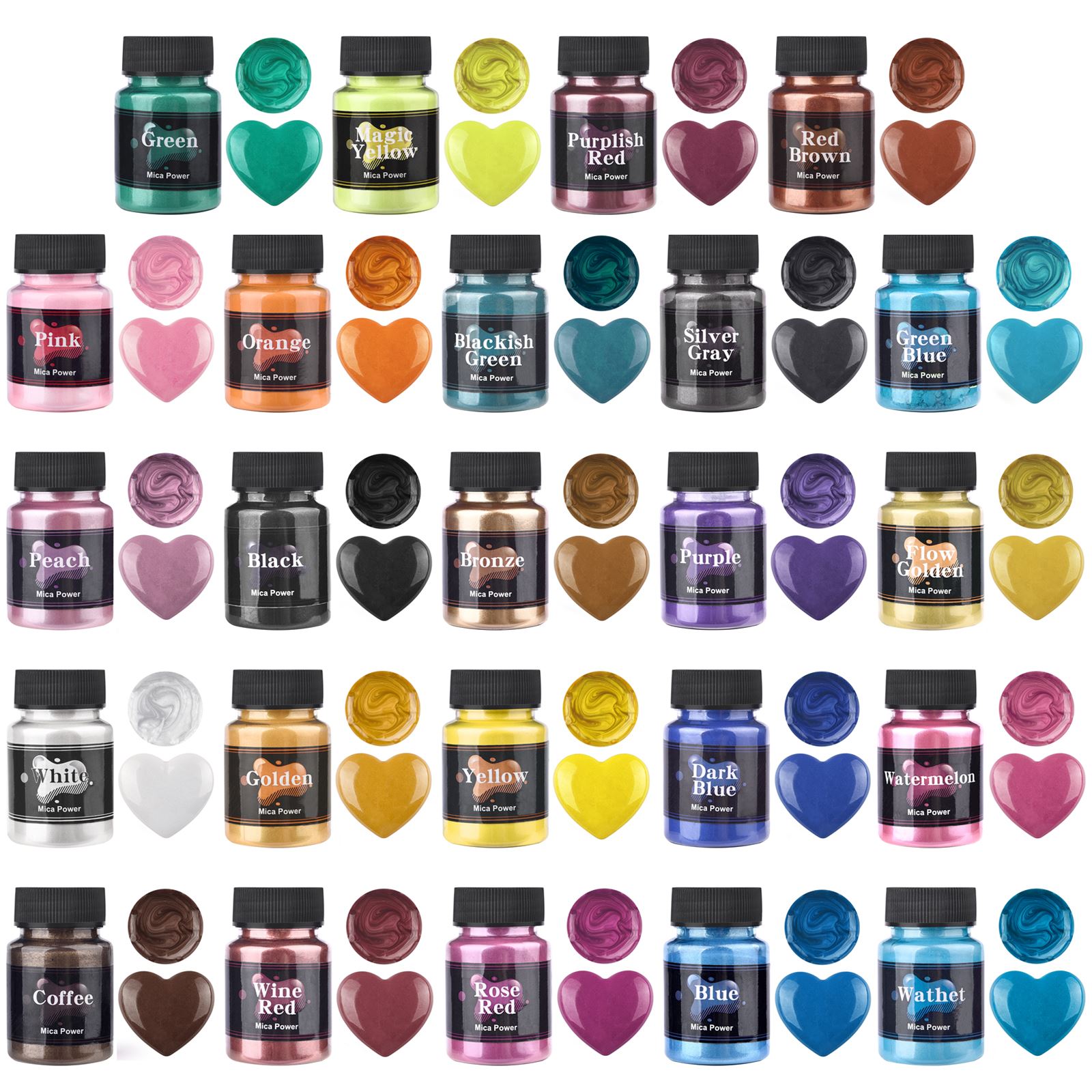 Candle Making Accessories - 50ml 24 Colors Resin Pearl Powder