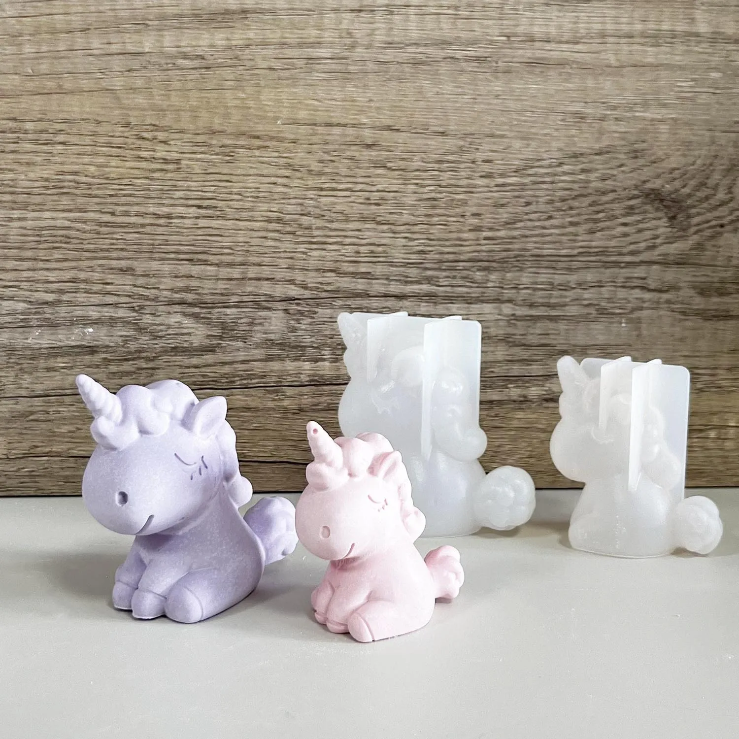Candle Making Accessories - 3D Geometric Silicone Unicorn Cat Deer