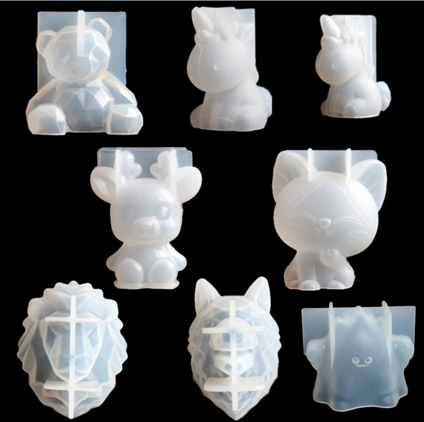 Candle Making Accessories - Transparent Unicorn Silicone Epoxy Resin Molds