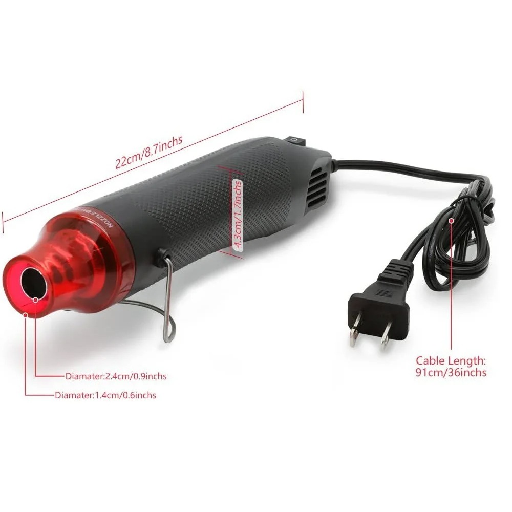 Heat Gun Embossing - Hot Air Gun Portable Mini Heater