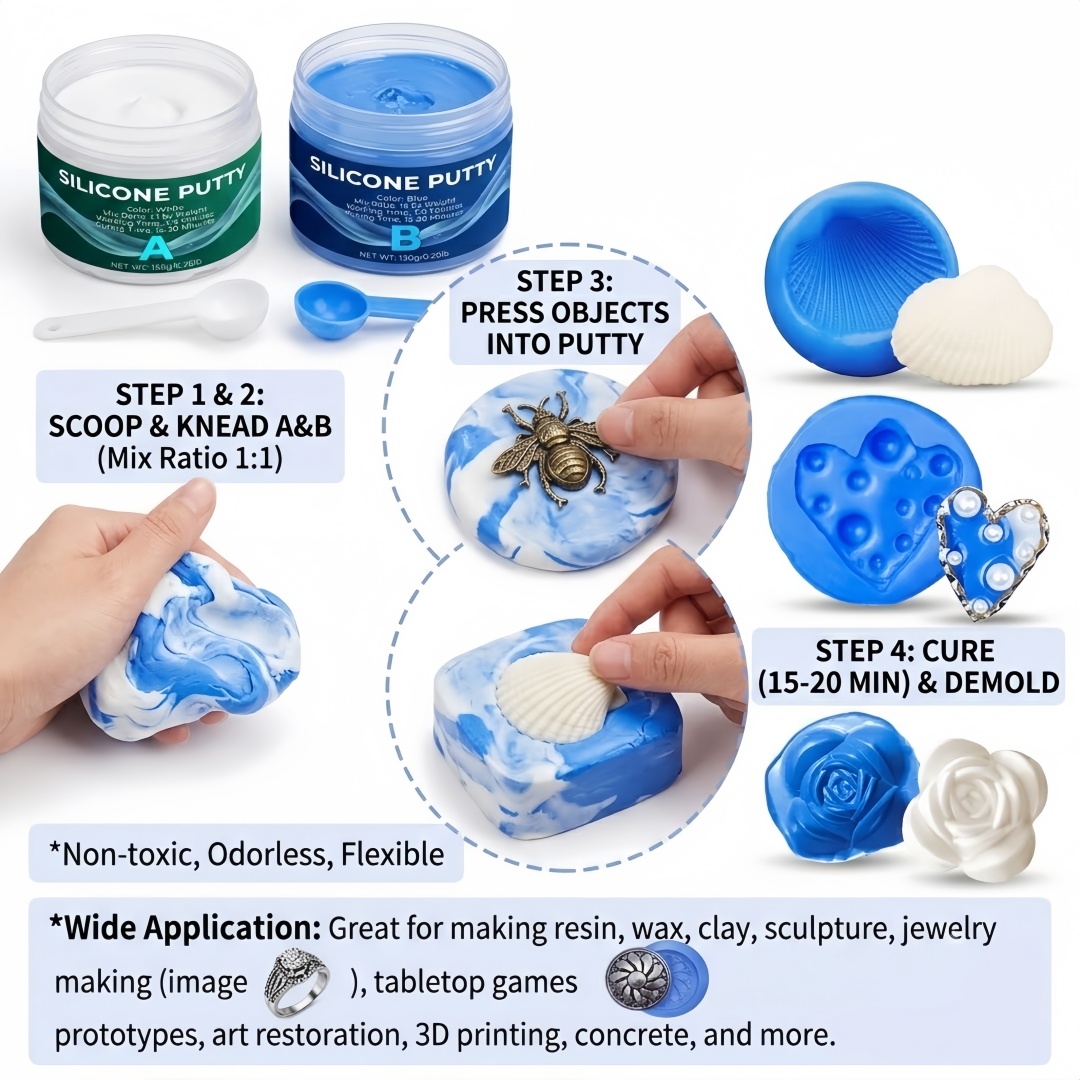 Silicone Putty Mold Making Sup - огляд і ціна Candle Making Accessories