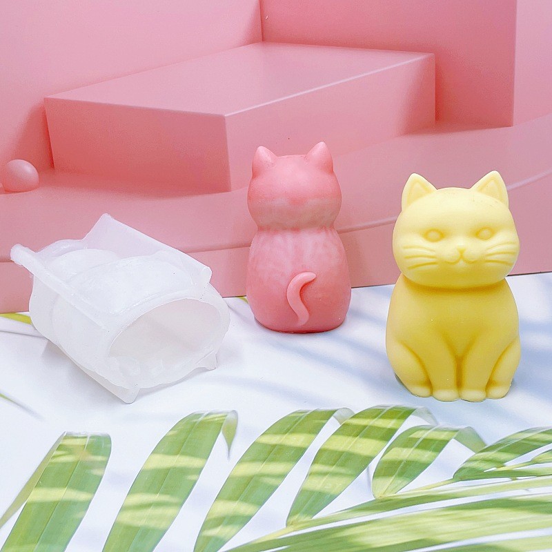 3D Fat Cat  Animal Silicone Ca - огляд і ціна Candle Making Fat