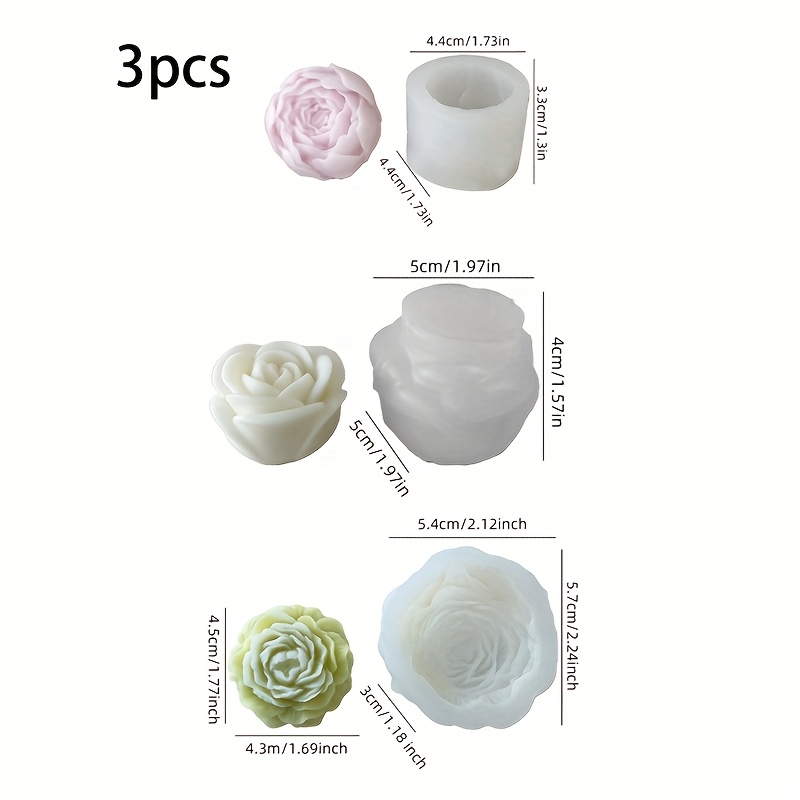 3Set of floral silicone candle - огляд і ціна Candle Making Temperature
