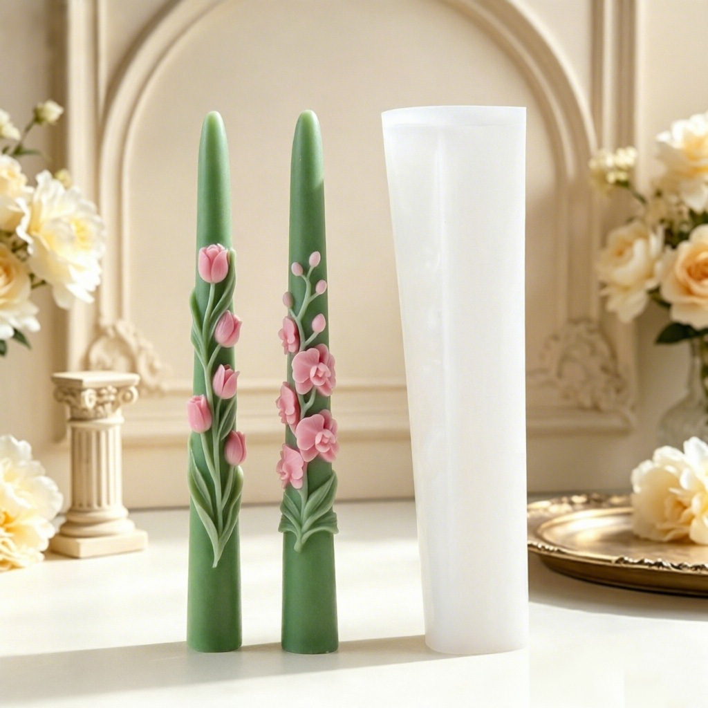 Long Pole Flower Taper Candle  - огляд і ціна Candle Making Experience