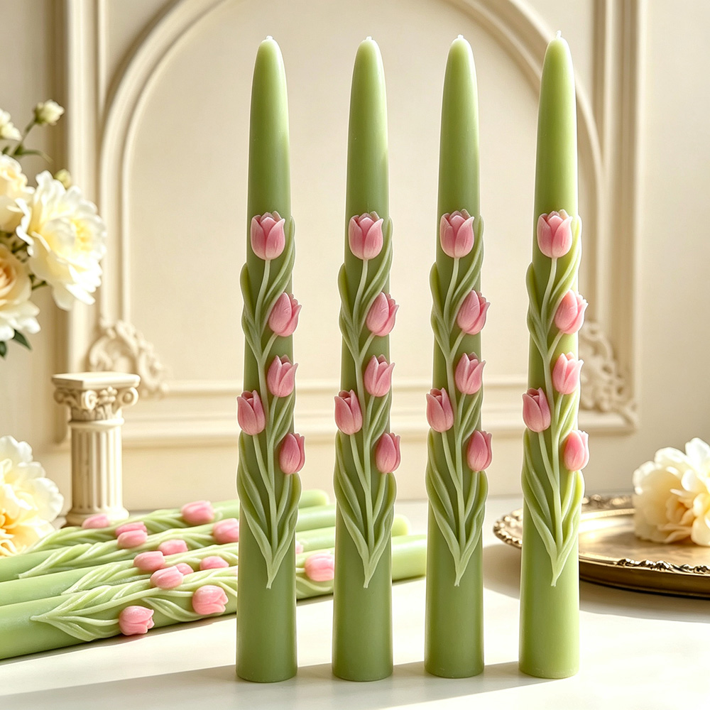 Long Pole Flower Taper Candle  - огляд і ціна Candle Making Experience