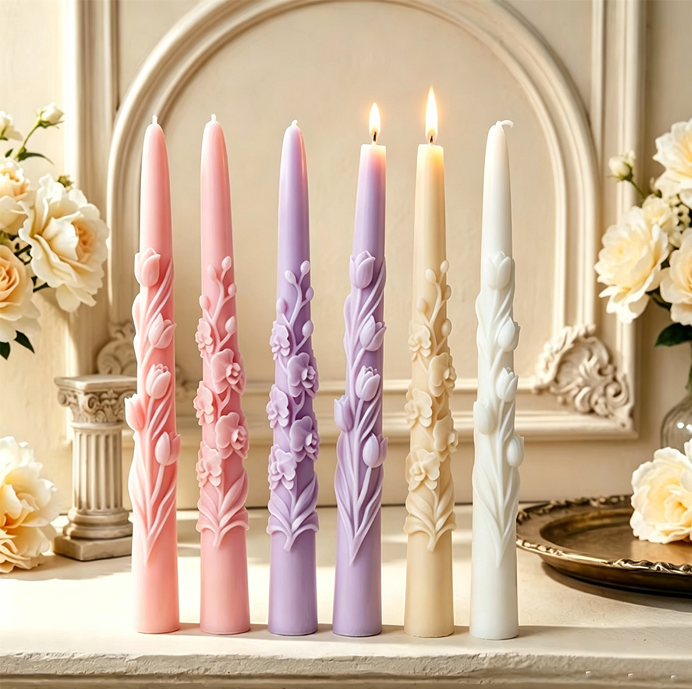 Long Pole Flower Taper Candle  - огляд і ціна Candle Making Experience