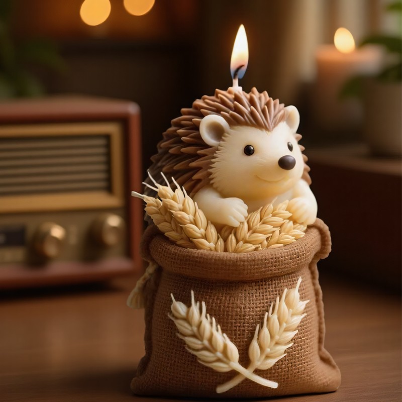 A Cute hedgehog-shaped Candle  - огляд і ціна Candle Making Temperature