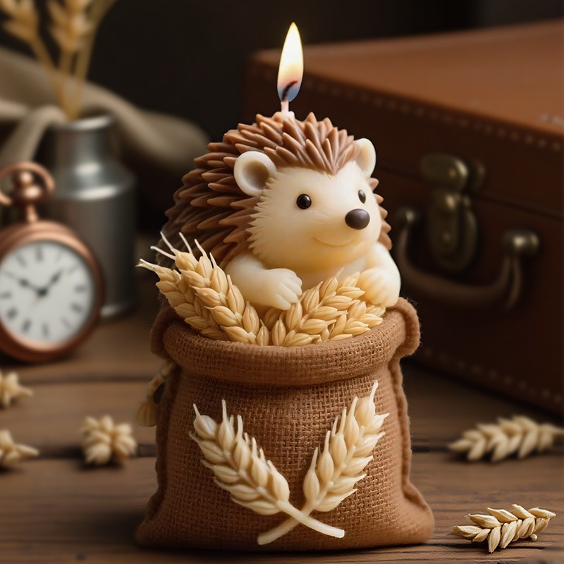 A Cute hedgehog-shaped Candle  - огляд і ціна Candle Making Temperature