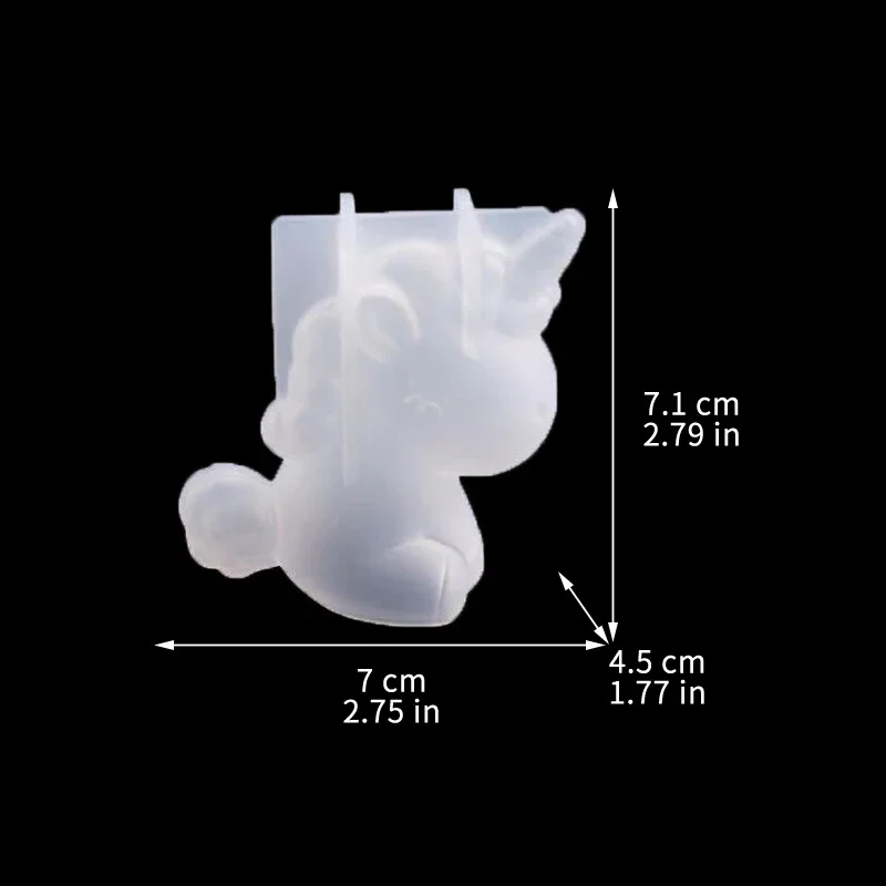 3D Geometric Silicone Unicorn  - огляд і ціна Candle Making Accessories
