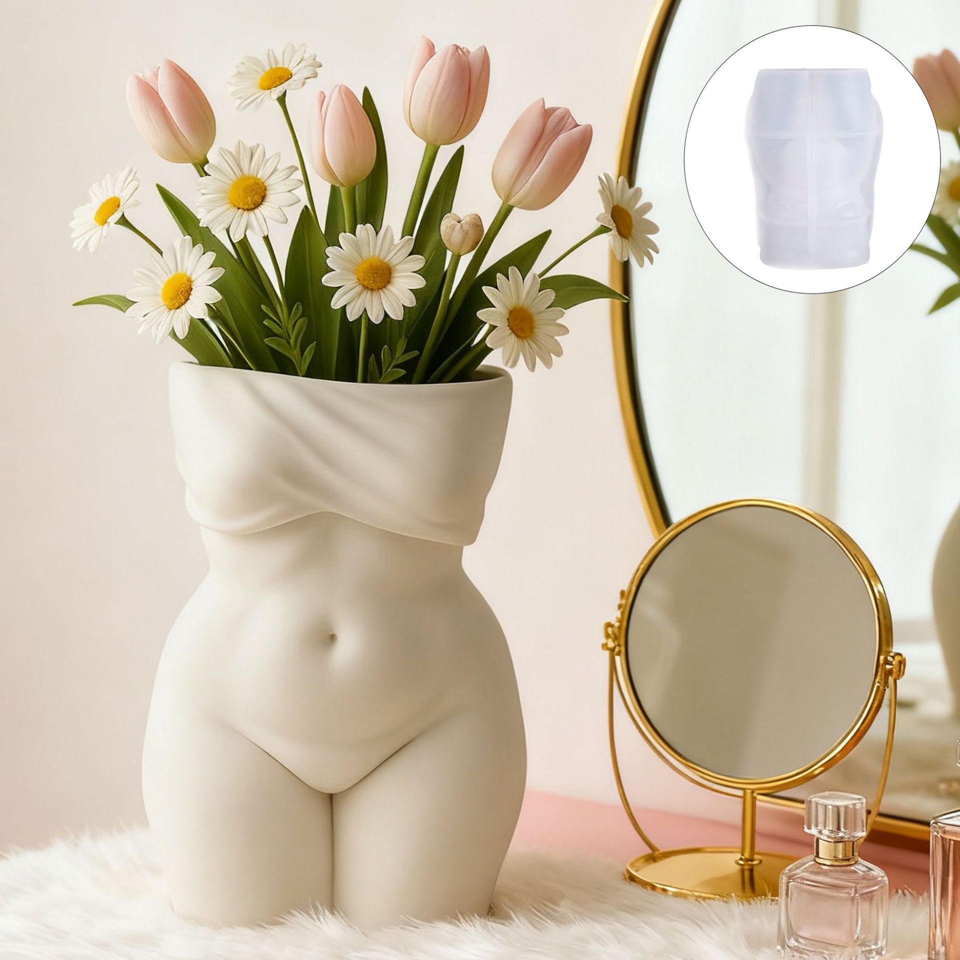 3D Chubby Female Torso Vase Si - огляд і ціна Candle Making Fat