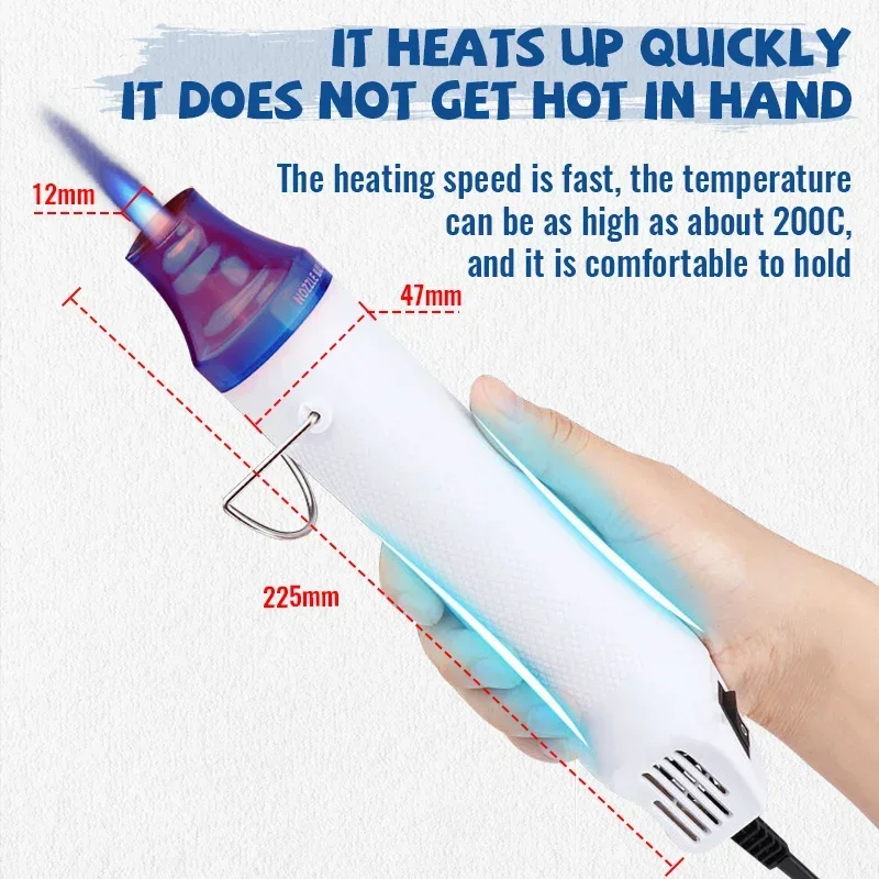 Hot Air Gun 300W 220V Ligthwei - огляд і ціна Heat Gun Embossing