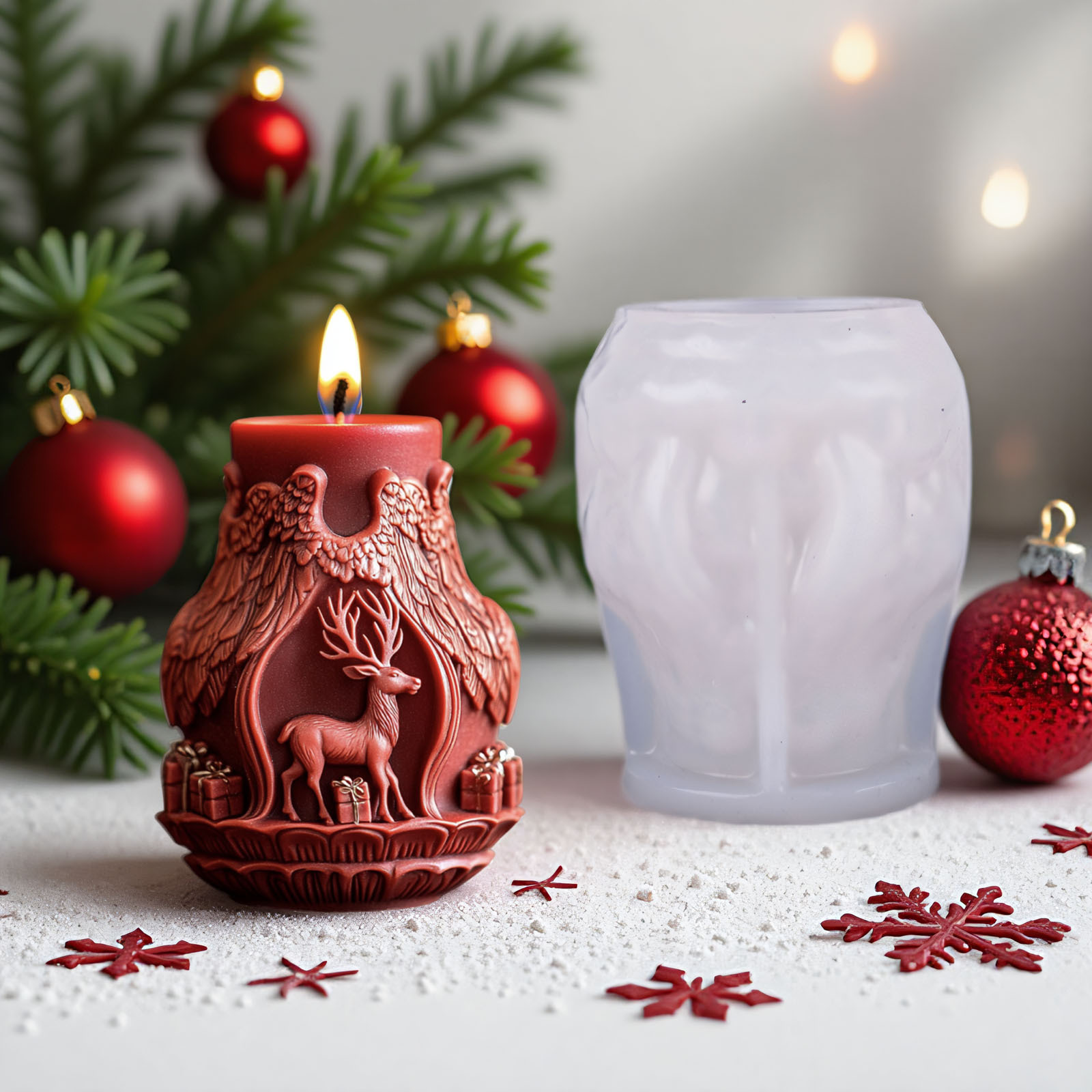 Santa Claus and Elk Candle Mak - огляд і ціна Candle Making Accessories