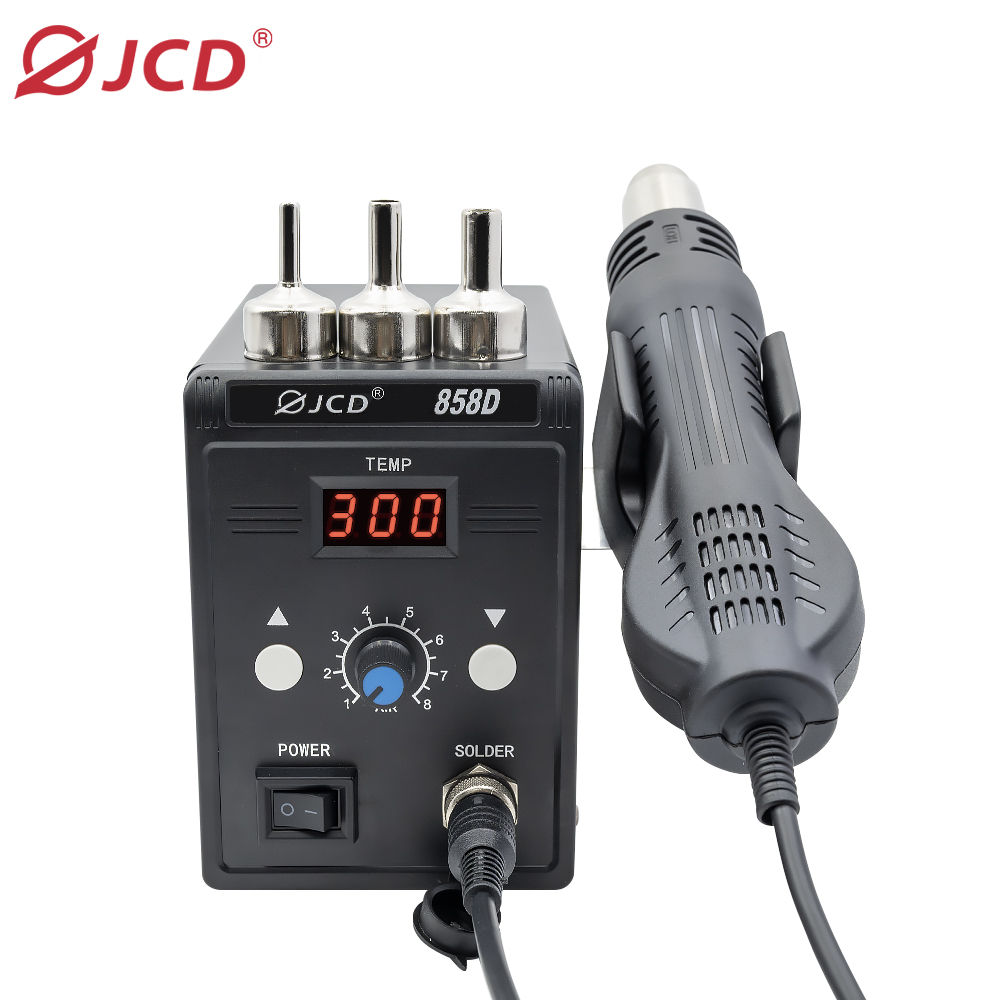 JCD Hot Air Gun 858D BGA Rewor - огляд і ціна Heat Gun Embossing