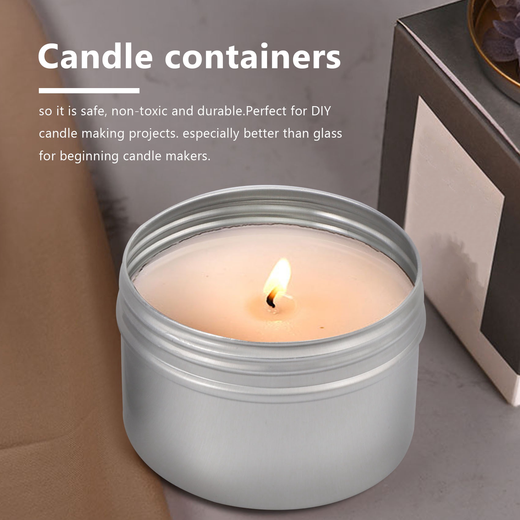 Stock Quantity 12Pcs 4Oz Metal - огляд і ціна Candle Making Quantities