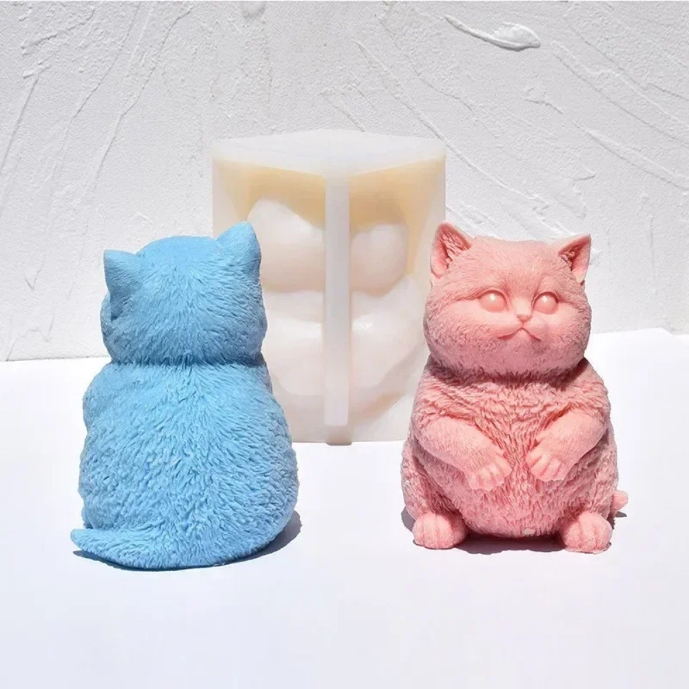 3D Fat Cat Aromatherapy Candle - огляд і ціна Candle Making Fat