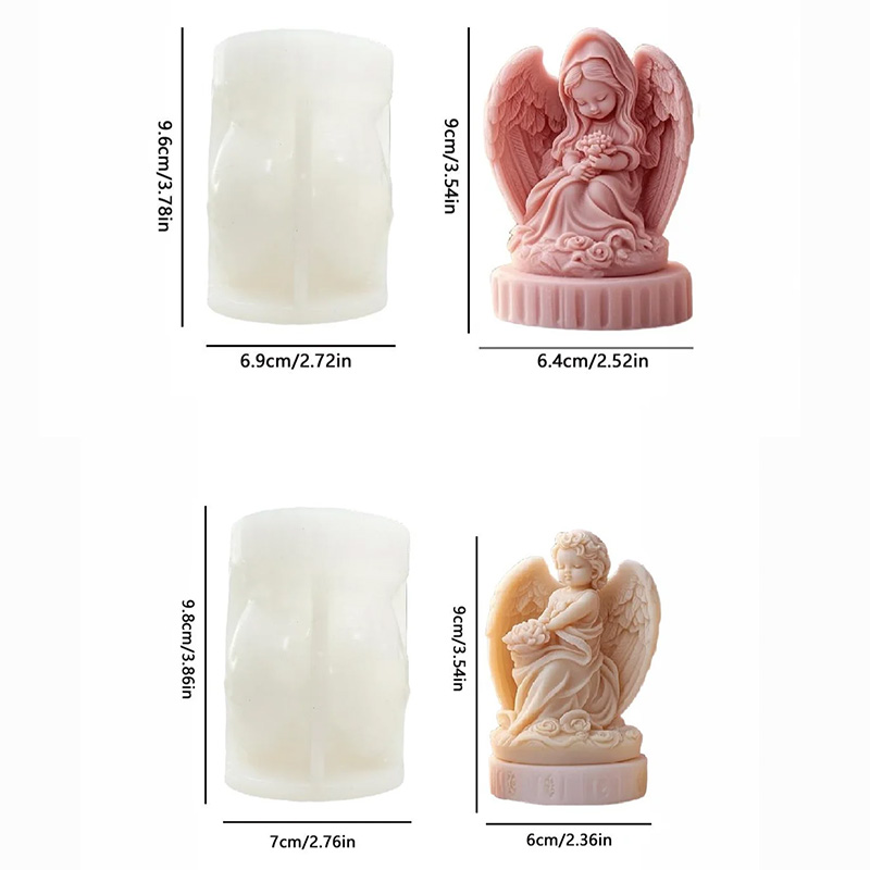 3D cute couple angel candle mo - огляд і ціна Candle Making Temperature