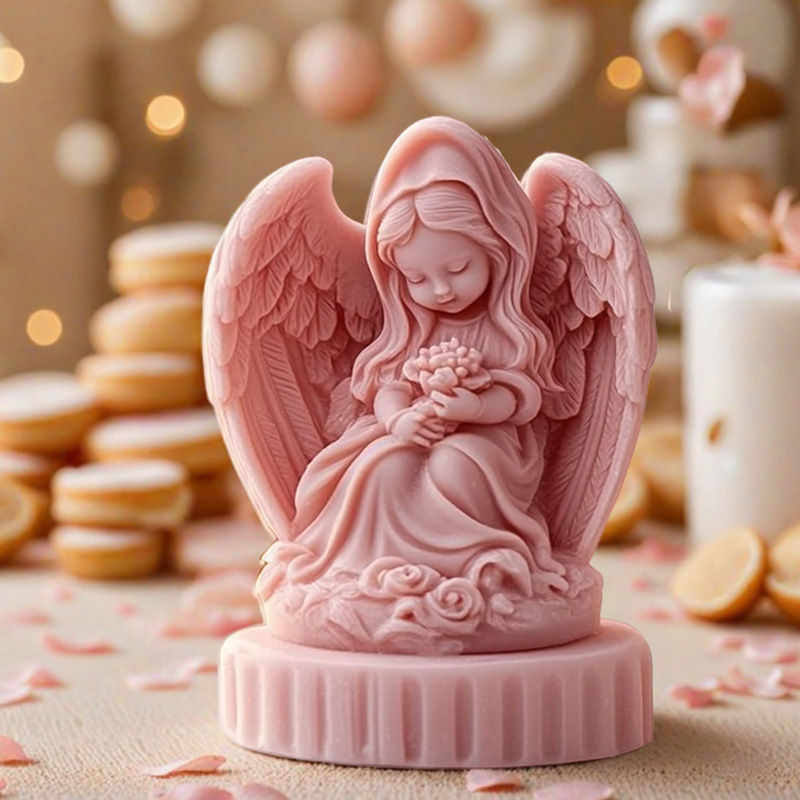 3D cute couple angel candle mo - огляд і ціна Candle Making Temperature