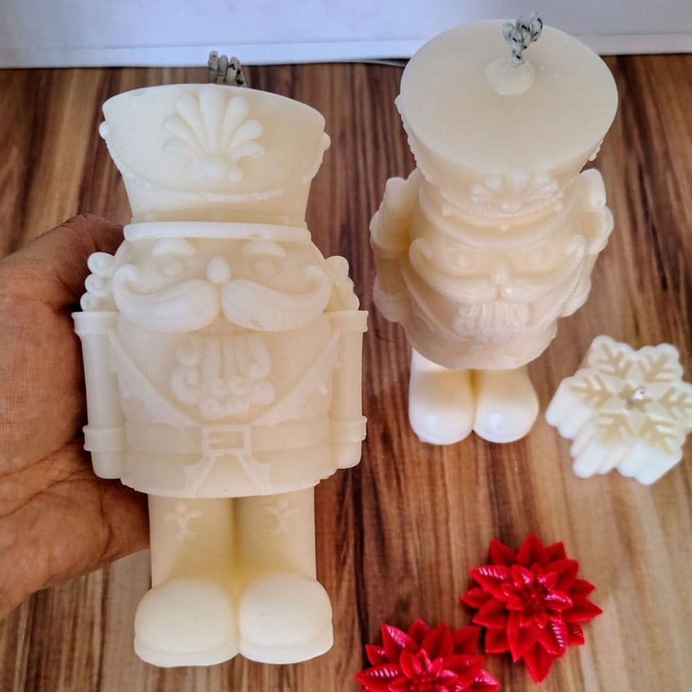 Nutcracker Soldier Silicone Ca - огляд і ціна Candle Making Fat