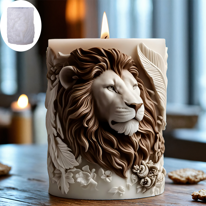 3D Lion Relief Candle Mold - F - огляд і ціна Candle Making Temperature