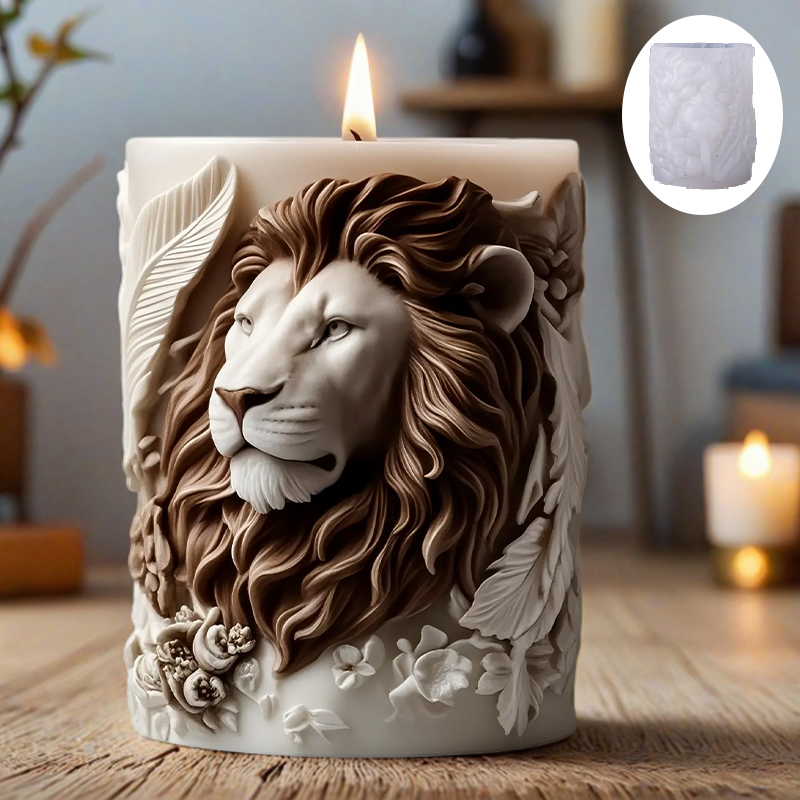 3D Lion Relief Candle Mold - F - огляд і ціна Candle Making Temperature