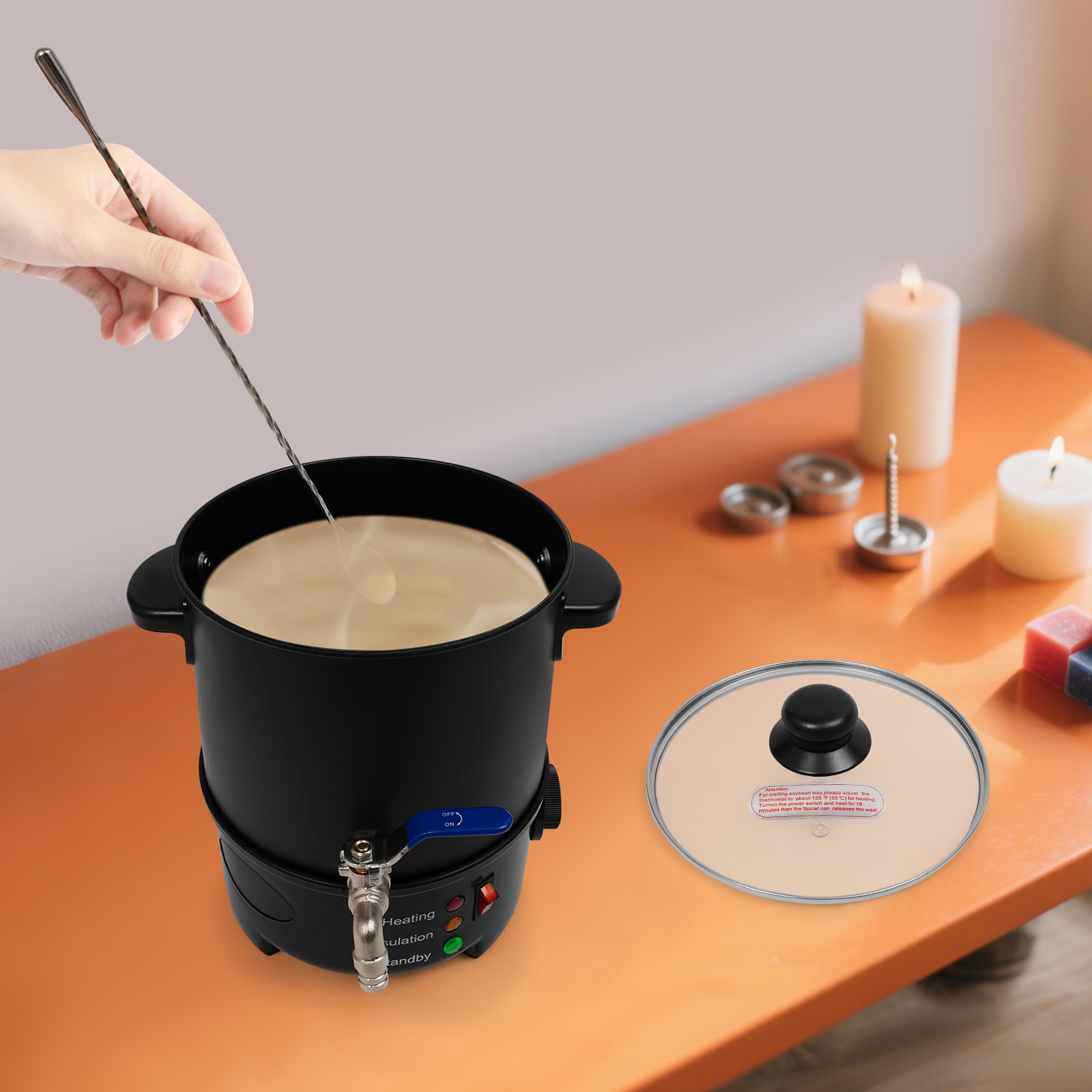 4L Wax Melter for Candle Makin - огляд і ціна Candle Making Temperature