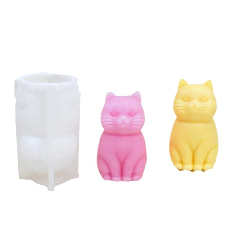 3D fat cat  Animal Silicone Ca - огляд і ціна Candle Making Fat