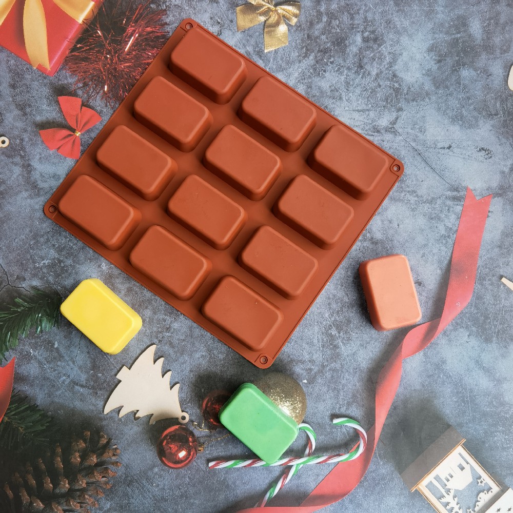 12 Cavity Square Silicone Soap - огляд і ціна Candle Making Experience