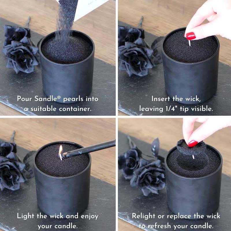 Black Candle Sand with Wick, 2 - огляд і ціна Candle Making Experience